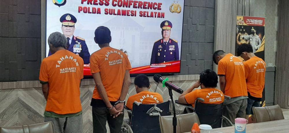 5 Tersangka Pembunuhan Sadis 3 Warga Gowa Terancam Hukuman Mati