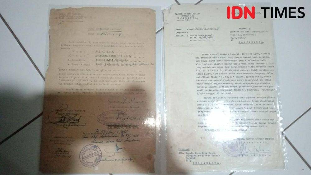 Surat Pembebasan Penjara dan Peninjauan Kembali Tahun 1968 (IDN Times/Dok. Istimewa)
