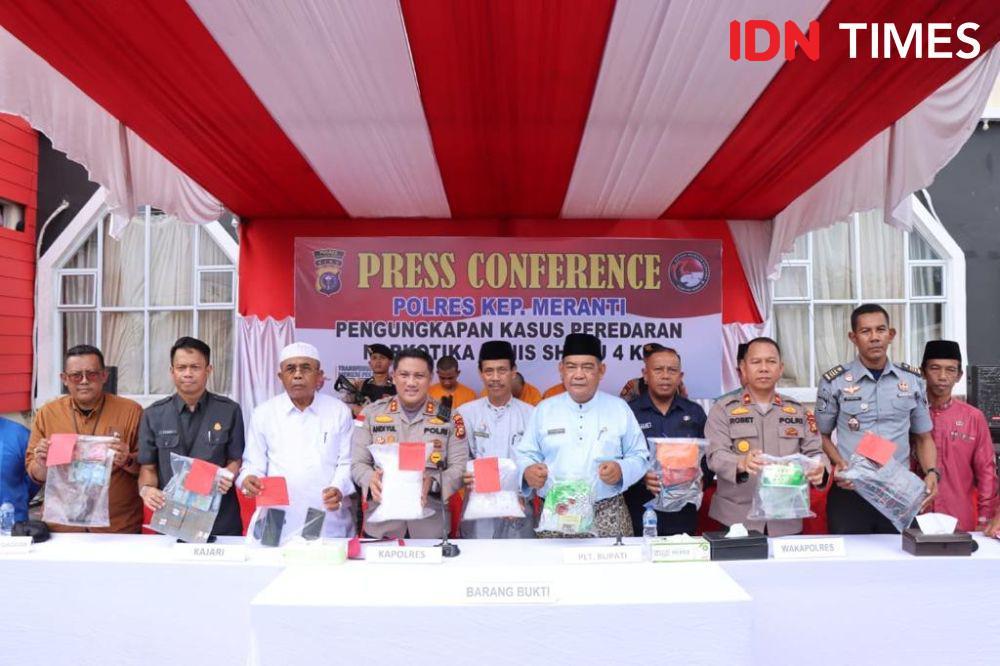 Polisi Tangkap 3 Pengedar Narkoba di Meranti, Dikendalikan dari Lapas