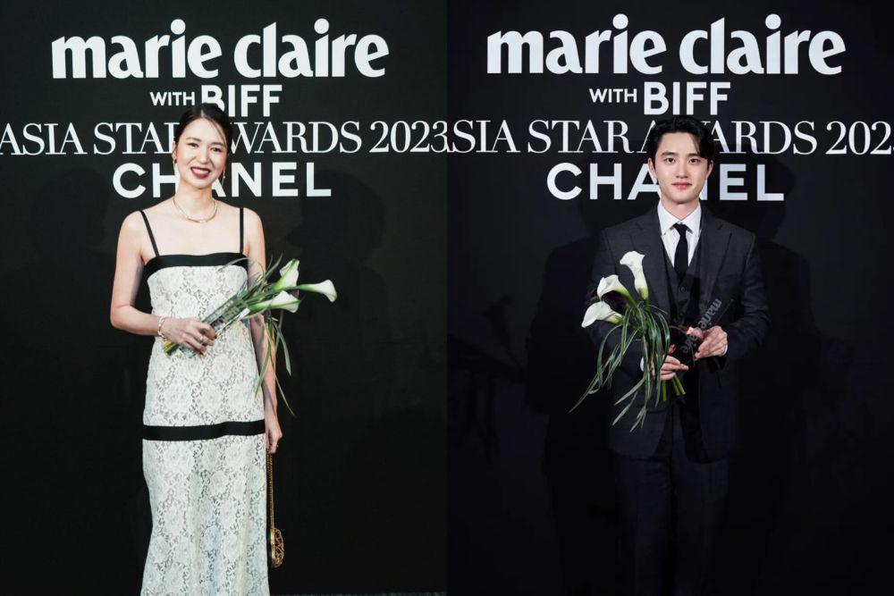 7 Potret Laura Basuki dan D.O. EXO di BIFF 2023, Dapat Award Sama!