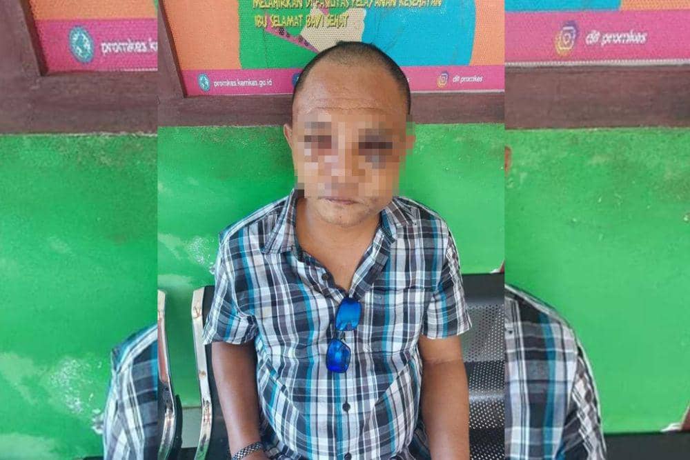 Seorang kapten kapal bernama Alprens Harimisa (45) yang dianiaya anggota Satgas Gakkumla Lantamal VIII Manado pada Rabu (4/10/2023). IDNTimes/Istimewa