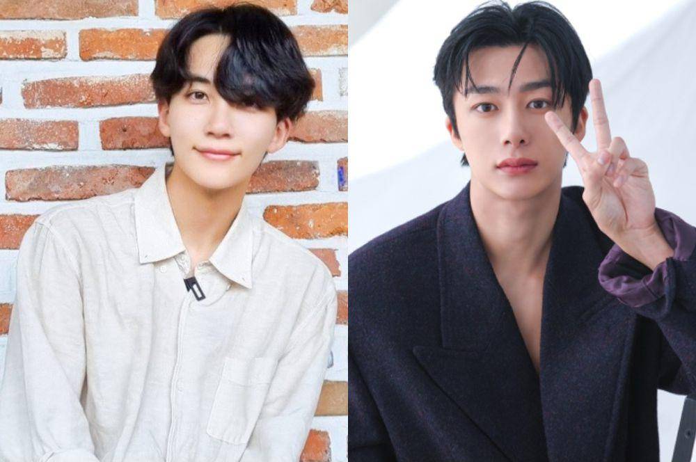 Jeonghan SEVENTEEN dan Hyungwon Monsta X (twitter.com/pledis_17 | twitter.com/OfficialMonstaX)