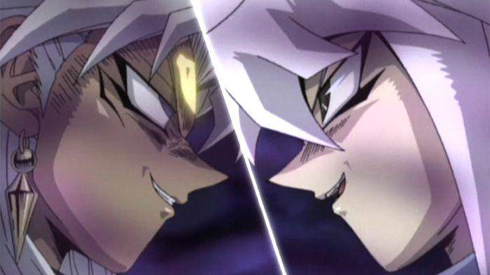 Yami Marik vs. Yami Bakura (dok. Gallop/Yu-Gi-Oh!)