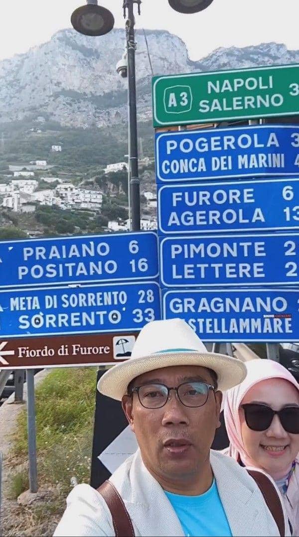 Ridwan Kamil touring di Italia (instagram.com/ridwankamil)