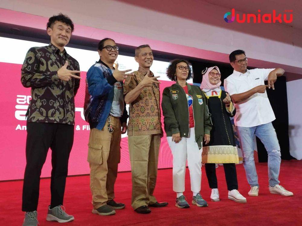 Foto dari opening ceremony ANIMART Indonesia 2023. (Duniaku.com/Fahrul Nurullah)