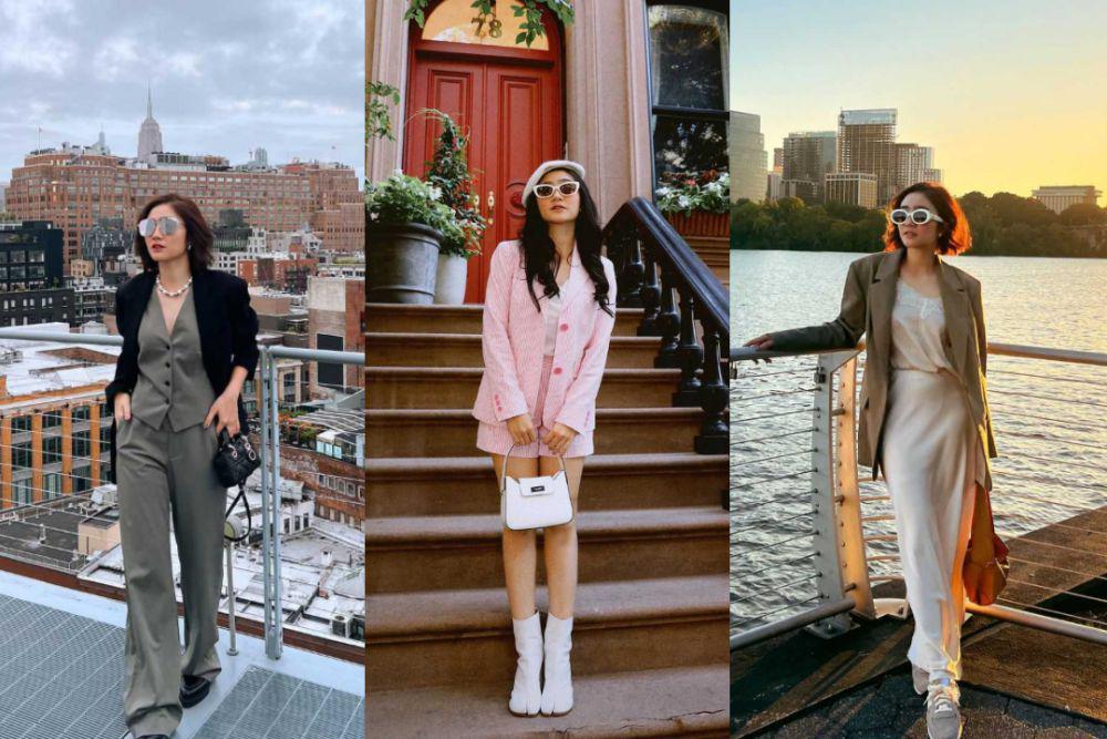 9 Inspirasi Padu Padan Blazer ala Febby Rastanty, Chic dan Elegan!