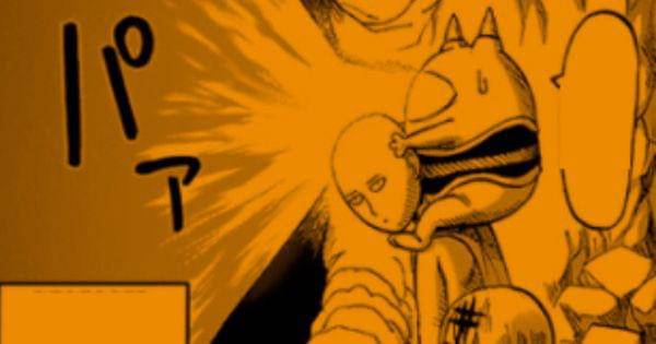Manako membiaskan cahaya melalui kepala Saitama ( Dok. tonarioyj.jp/One Punch Man )
