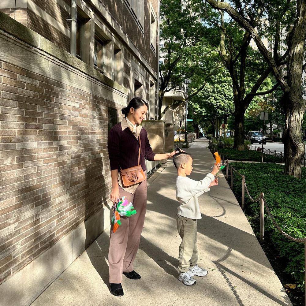 potret Rini Yulianti dan keluarga di Chicago (instagram.com/riniyulianti)