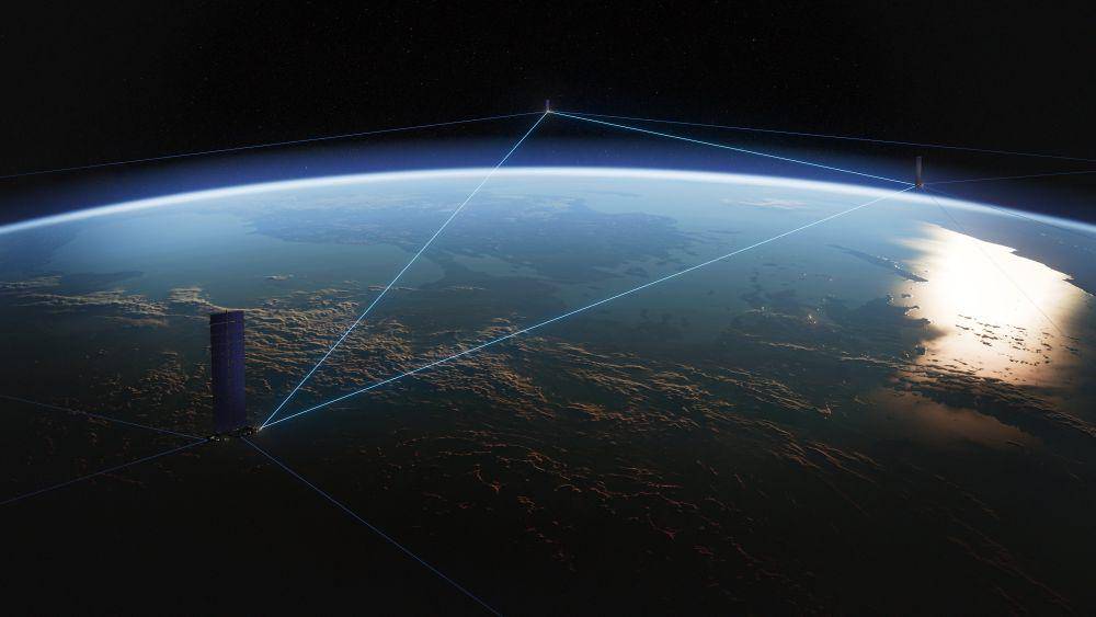 ilustrasi satelit (Twitter.com/Starlink)