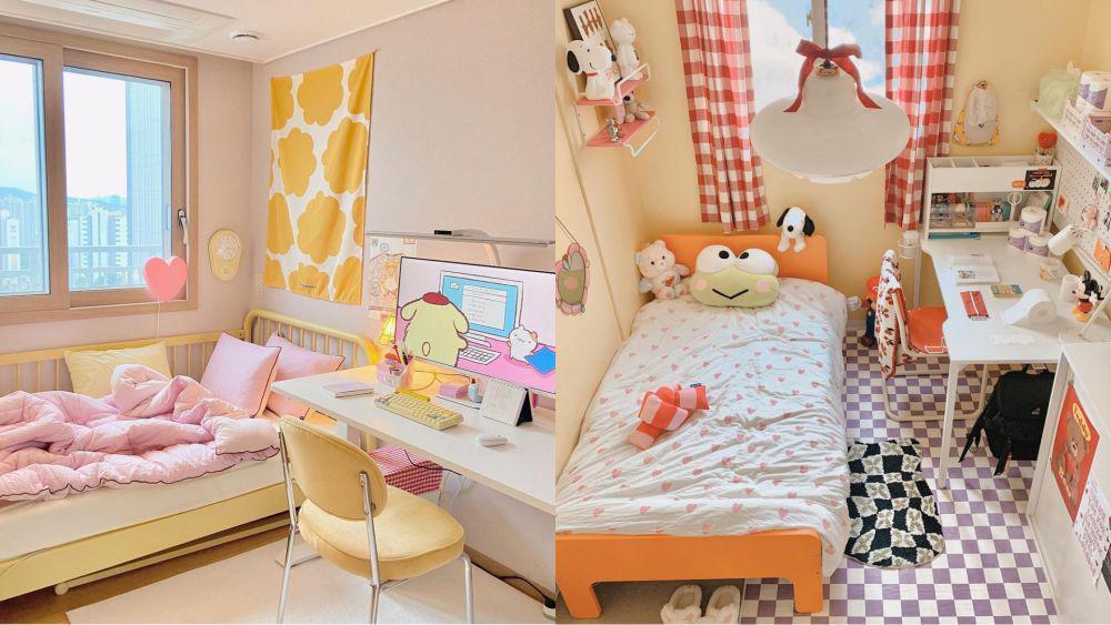 7 Inspirasi Kamar Tidur Remaja ala Korea, Nuansa Pastel Super Gemas