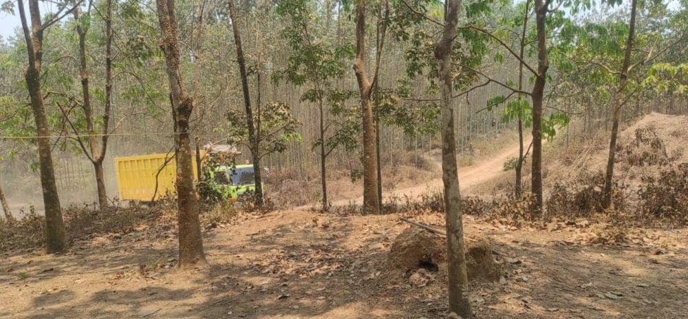 Kondisi debu beterbangan saat mobil pengangkut batu bara melintasi wilayah Pangkalan Bayat (Dok: istimewa)