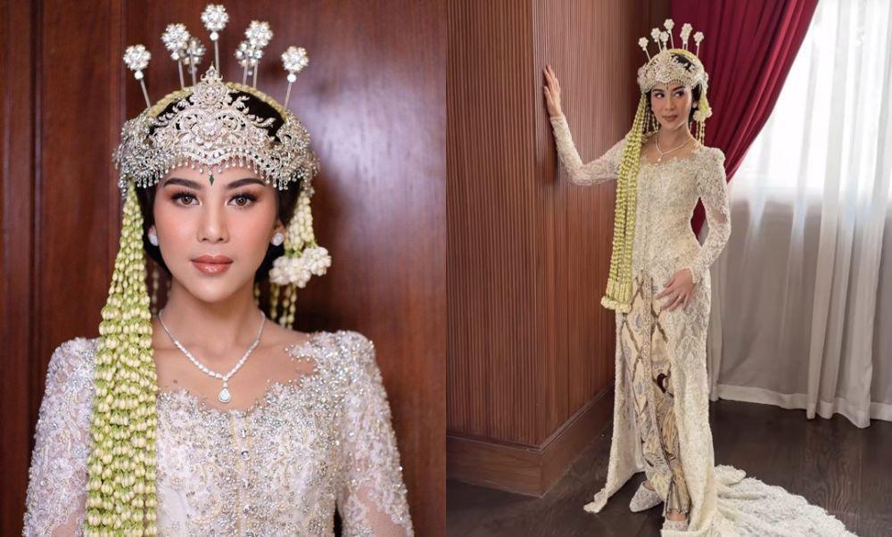 9 Gaya dan Makeup Adinda Thomas saat Akad Nikah, Pakai Adat Sunda