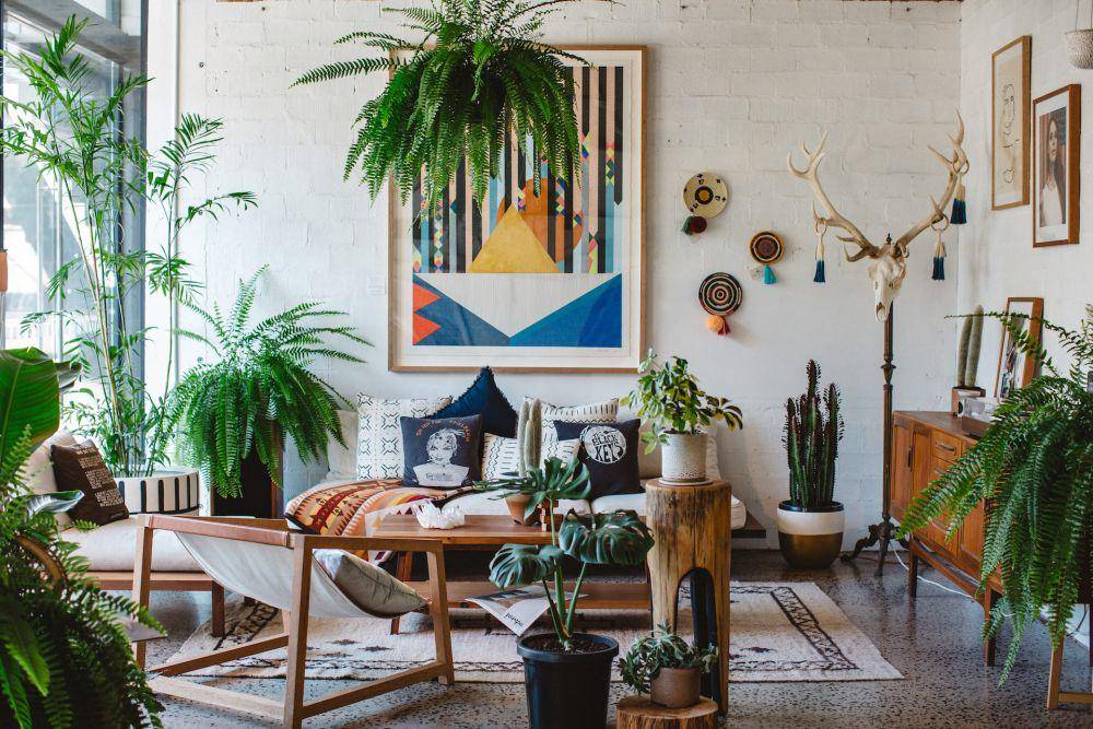 ilustrasi rumah bergaya bohemian (unsplash.com/Luisa Brimble)