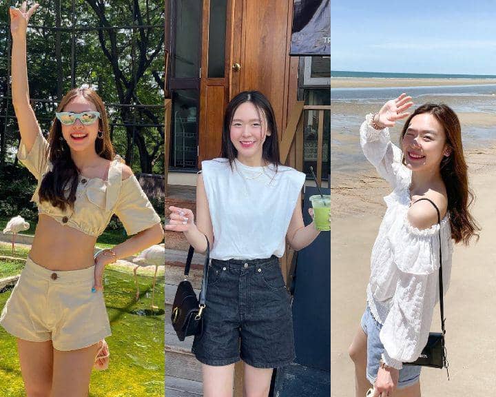 10 Padu Padan Short Pants ala June Wanwimol yang Simpel dan Comfy