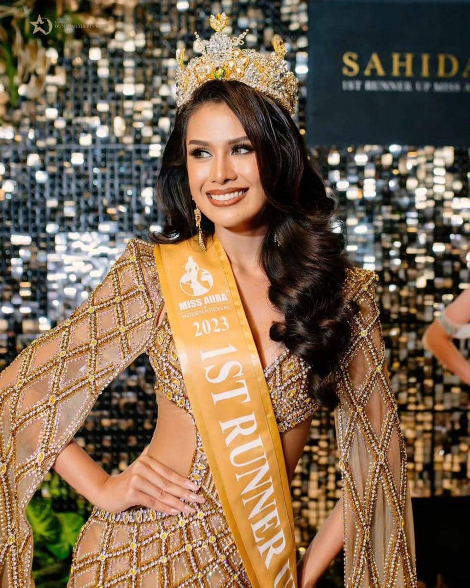 Potret Homecoming Sahida Sheik Usai Miss Aura International 2023 (Instagram.com/yayasanduniamegabintang)