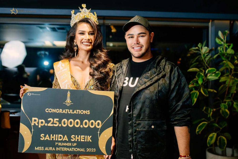 7 Potret Homecoming Sahida Sheik Usai Miss Aura International 2023