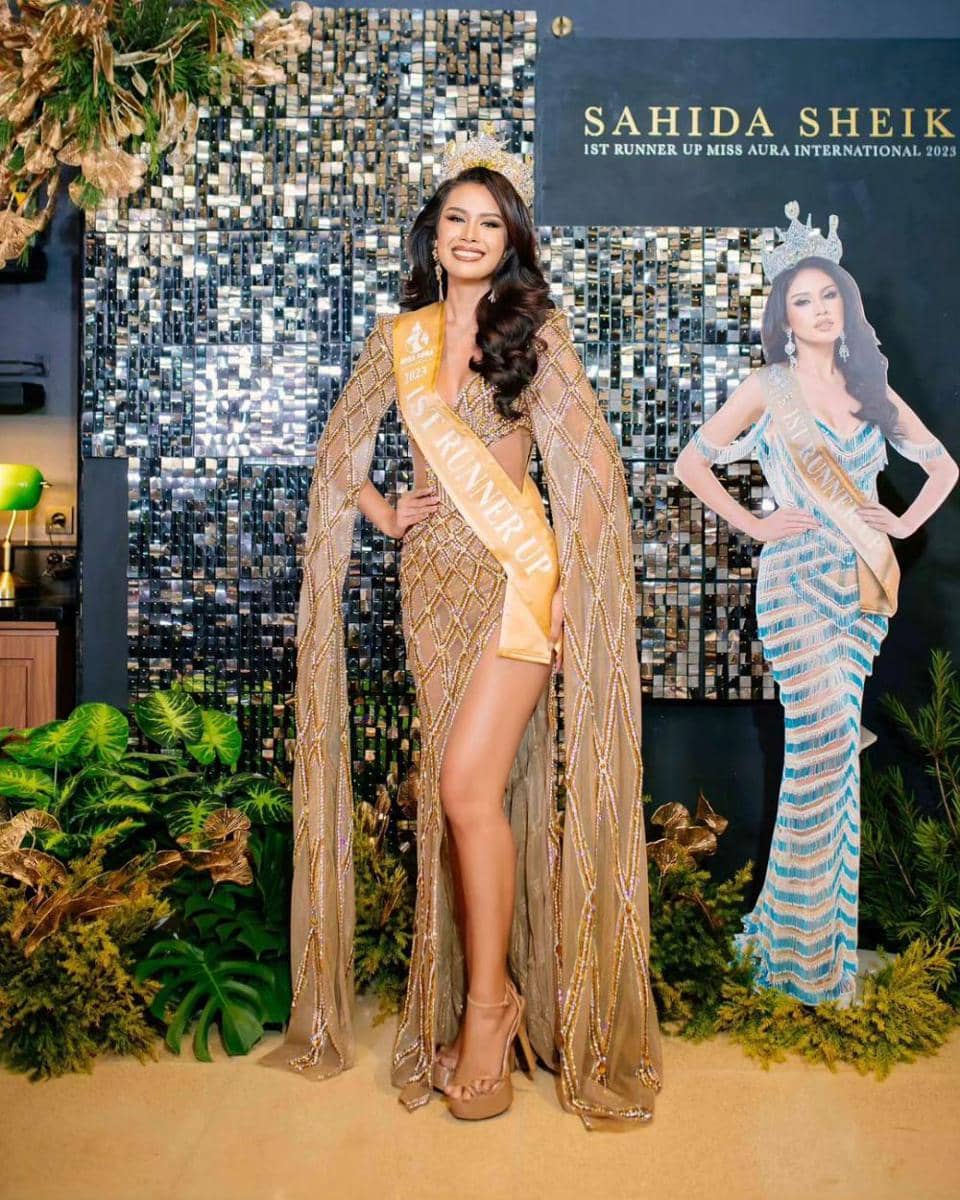 Potret Homecoming Sahida Sheik Usai Miss Aura International 2023 (Instagram.com/yayasanduniamegabintang)