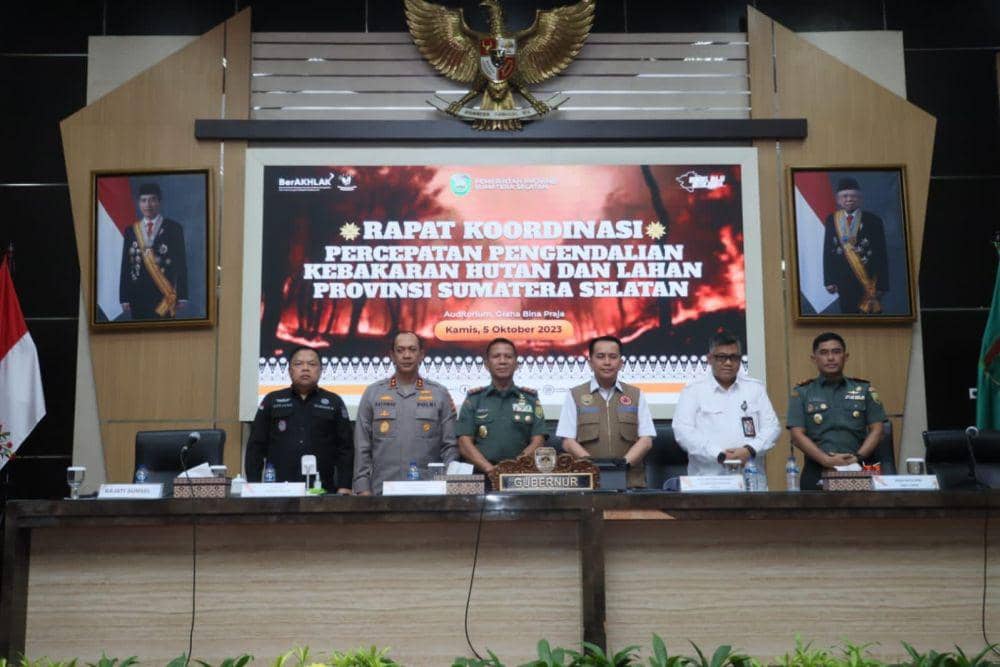 Pj Gubernur Sumsel Kumpulkan Bupati dan Wali Kota Bahas Karhutla