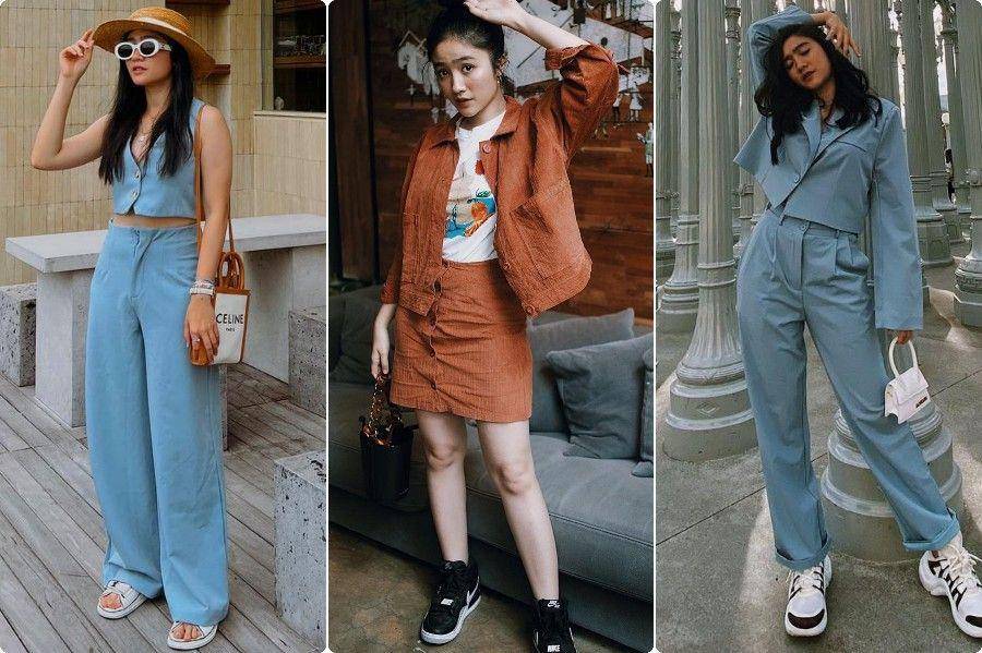 Koleksi one set ala Febby Rastanty (instagram.com/febbyrastanty)