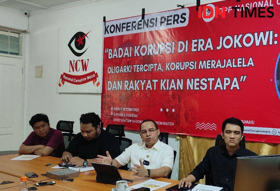 Konferensi pers Nasional Corruption Watch (NCW) (IDN Times/Yosafat Diva Bayu Wisesa)