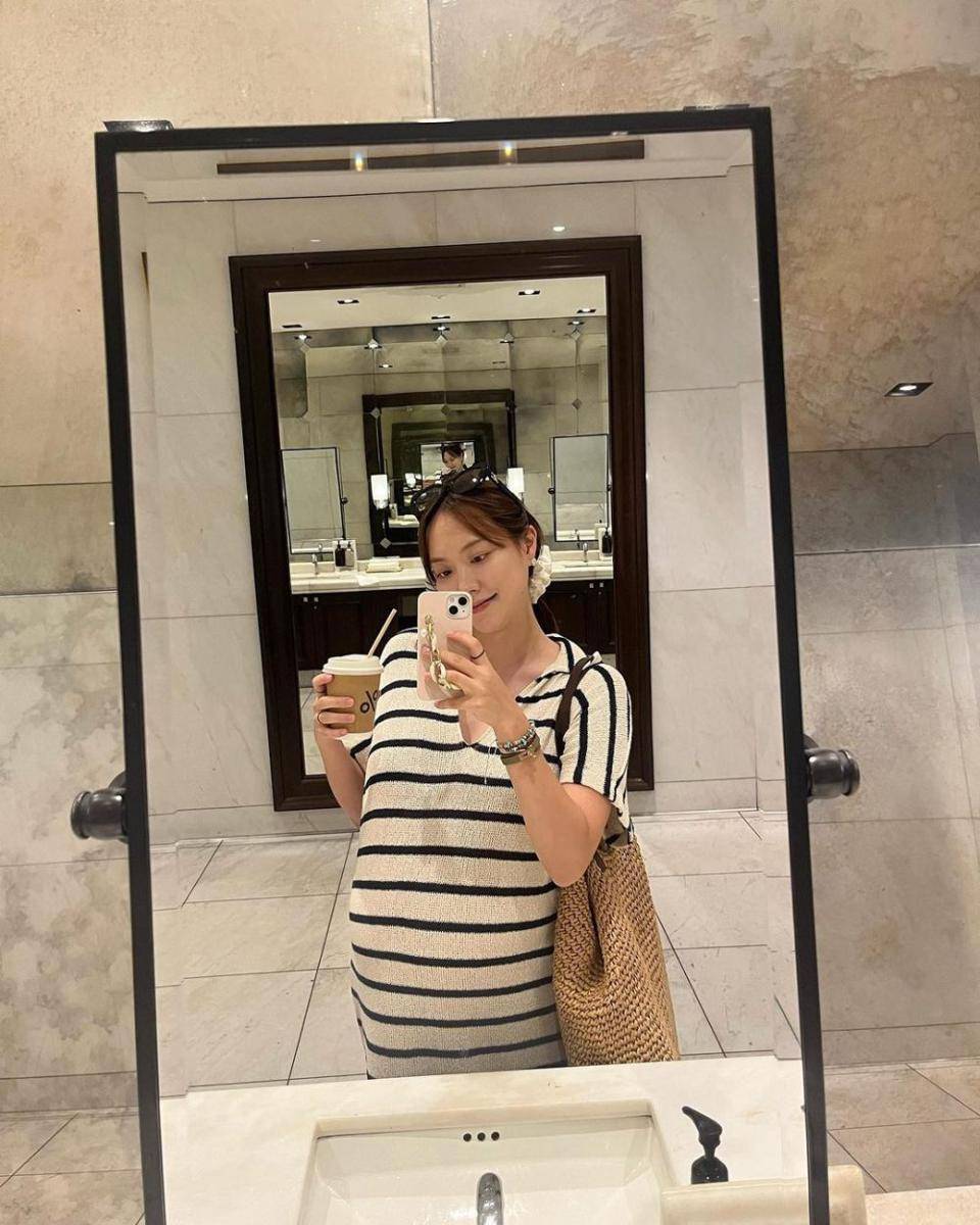 momen kehamilan Cha Joo Hwa eks Hello Venus (instagram/hv_juhwa)