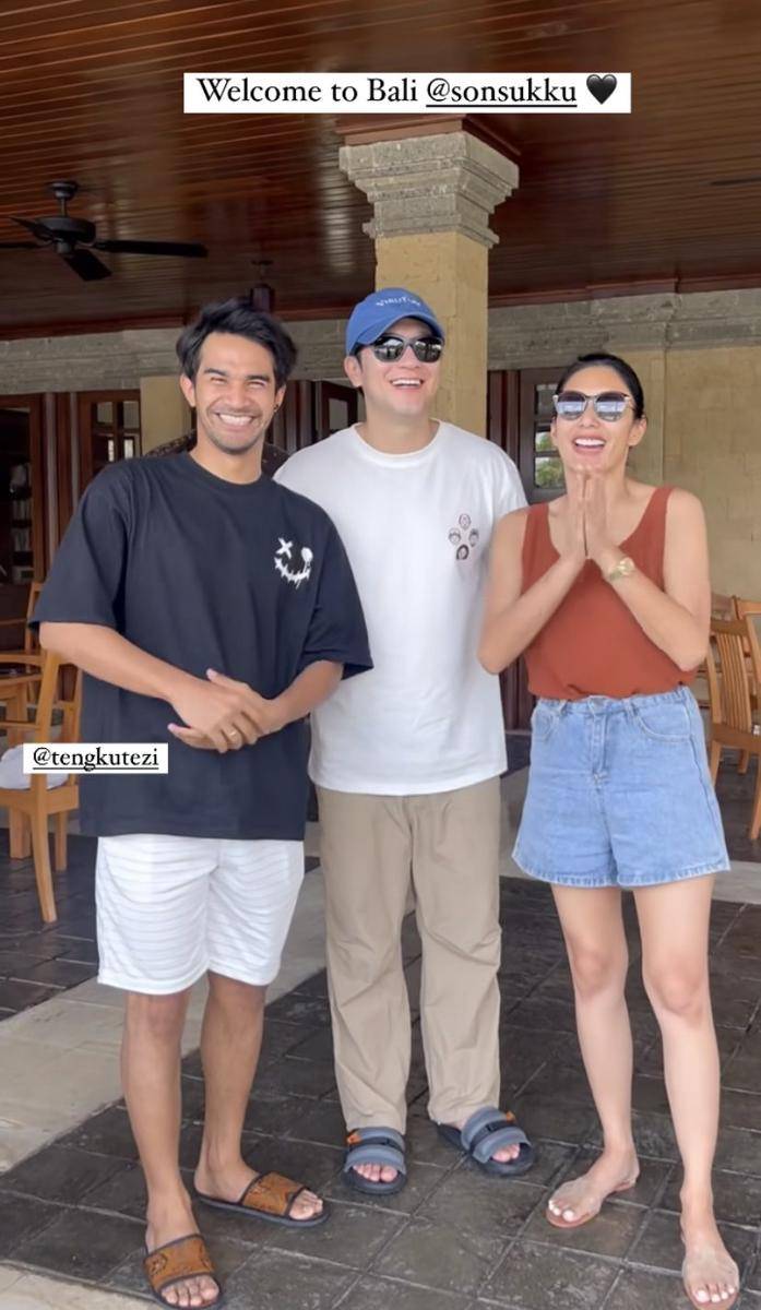 potret Tyas Mirasih dirangkul Son Suk Gu (Instagram.com/tyasmirasih)