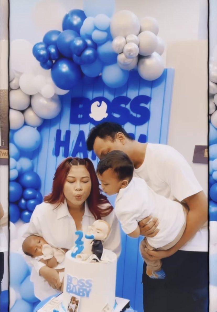potret Hanum Mega rayakan ultah anak bareng mantan suami (Instagram.com/real.hanummega)