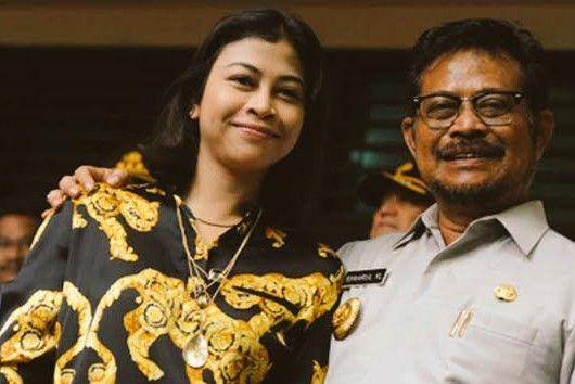Indira Chunda Thita Syahrul dan Ayahnya Syahrul Yasin Limpo (x.com/_palungmariana)