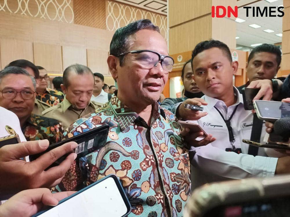 Mahfud MD di KLHK (IDN Times/Rachma Syifa Faiza Rachel)