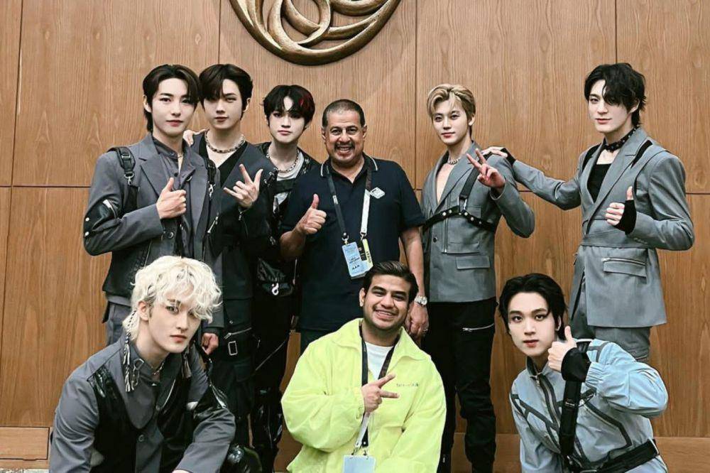 potret Fadil Jaidi dan pak Muh bertemu NCT dream (instagram.com/fadiljaidi)