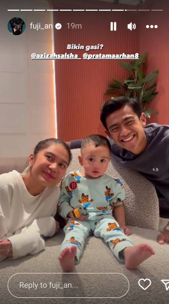 momen Azizah Salsha dan Pratama Arhan bertemu Rayyanza (instagram.com/fuji_an)