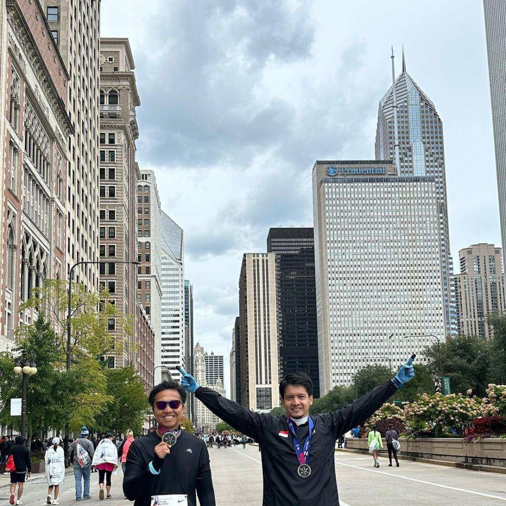 potret Dimas Seto ikut Chicago Marathon 2023 (instagram.com/dimasseto_1)
