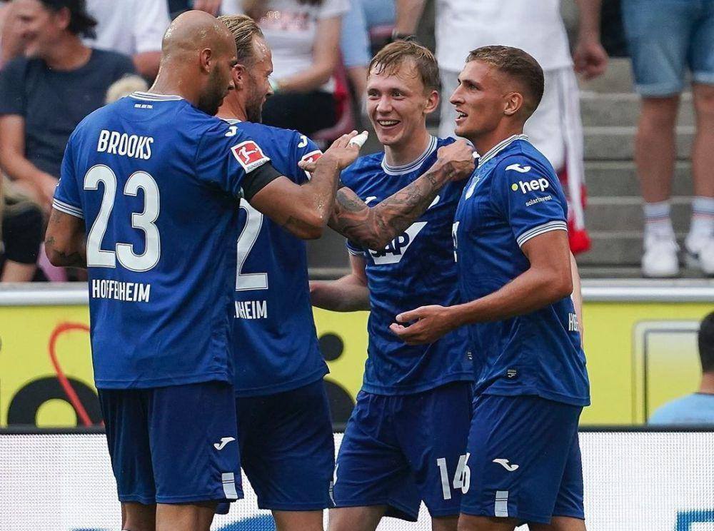 Pemain Hoffenheim saat merayakan gol. (instagram.com/tsghoffenheim)
