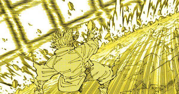 Hajime terkena serangan jaring tebasan Sukuna ( Dok. Shueisha / Jujutsu Kaisen )