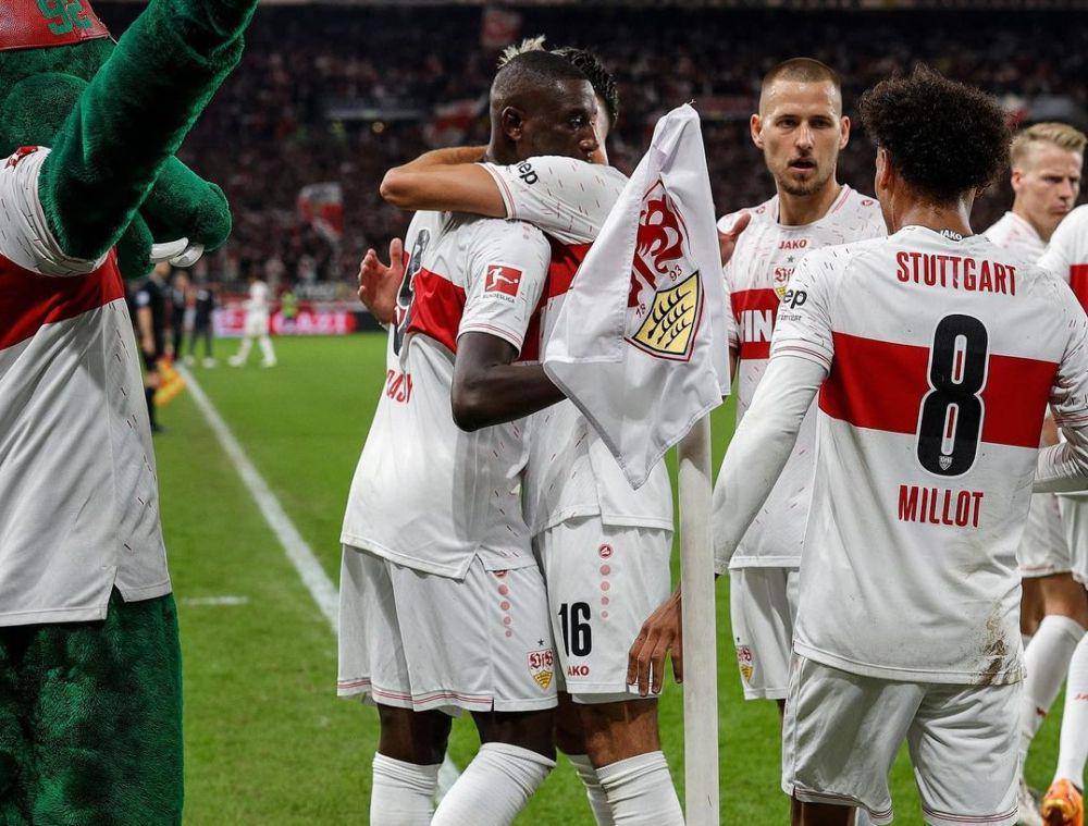 Pemain VfB Stuttgart saat merayakan gol. (instagram.com/vfb)