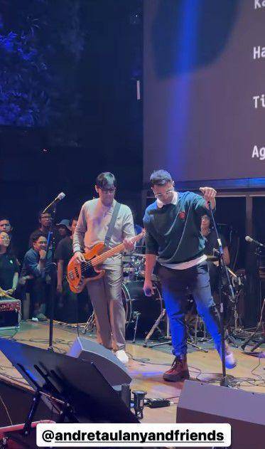 Andre Taulany and Friend di Ultah Azizah (Instagram.com/raffinagita1717)