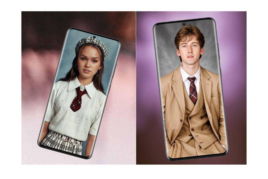 ilustrasi aplikasi AI 90s Yearbook: Epik App (play.google.com/Outsi Simok Studios)