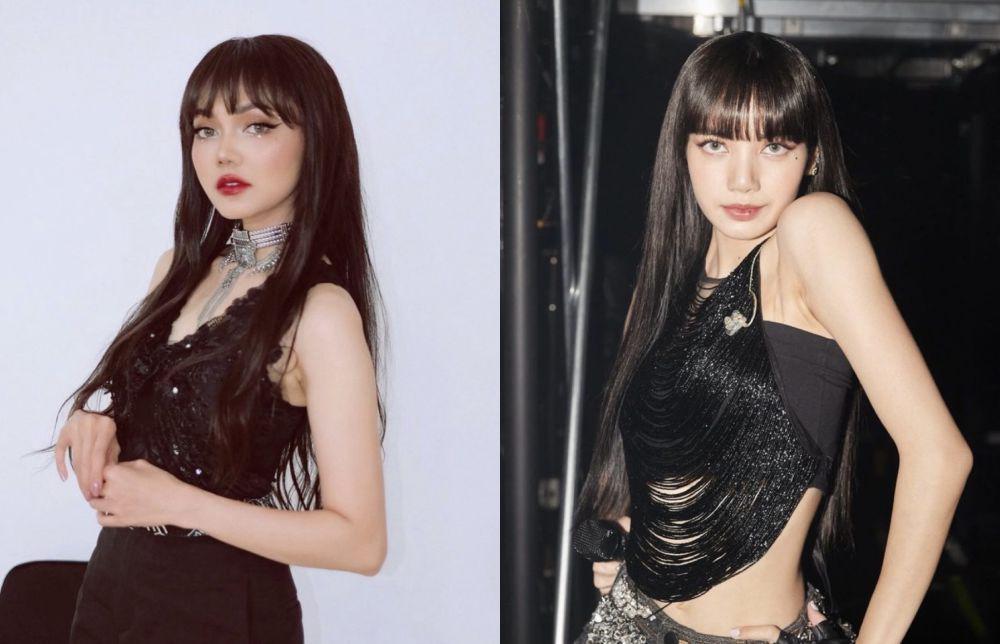 7 Potret Menawan Rina Nose Dandan Ala Lisa BLACKPINK, Awas Terkecoh