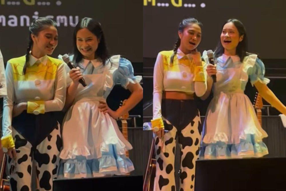 7 Potret Azizah Salsha dan Satine Zaneta Satu Frame, Semirip Itu?