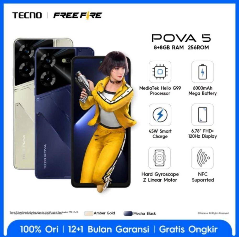 TECNO POVA 5 (tokopedia.com/TECNO Authorized Store)