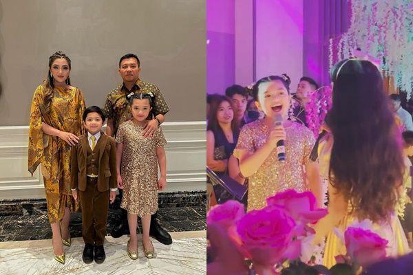 7 Potret Arsy Jadi Bintang Tamu di Pernikahan, Nyanyi Lagu Romantis