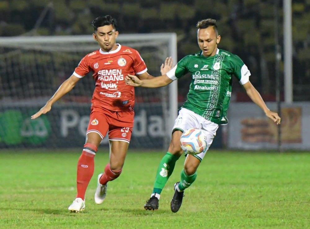 Duel PSMS versus Semen Padang di Stadion H Agus Salim, Padang (Dok.PSMS)
