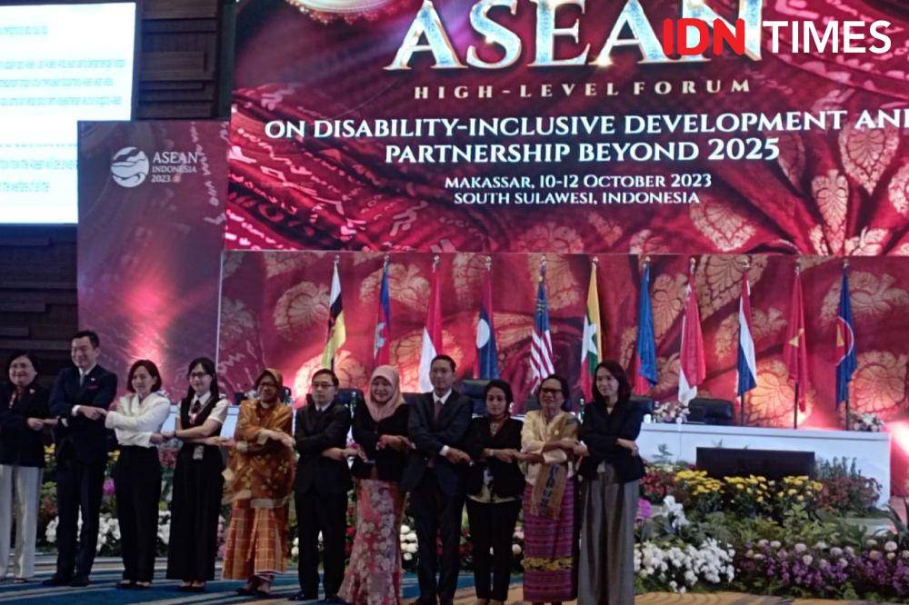 Forum Tingkat Tinggi ASEAN untuk Disabilitas di Makassar, Selasa (10/10/20230). (IDN Times/ Dini Suciatiningrum)