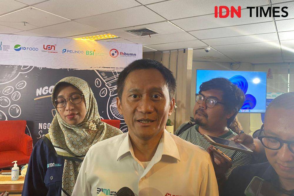 Direktur Utama Holding BUMN Pertahanan DEFEND ID, Bobby Rasyidin. (IDN Times/Vadhia Lidyana)