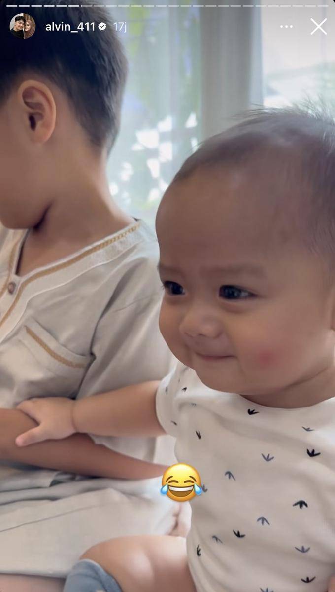 potret Alvin Faiz jenguk Yusuf disunat (Instagram.com/alvin_411)