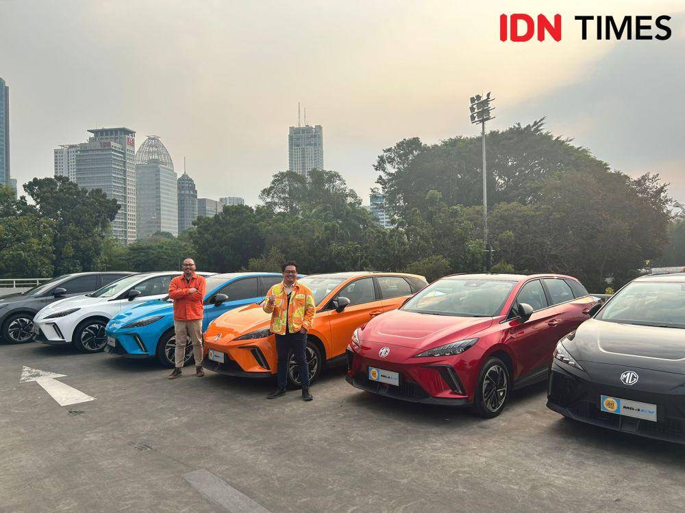 Peluncuran warna baru MG4 EV (IDN Times/Fadhliansyah)