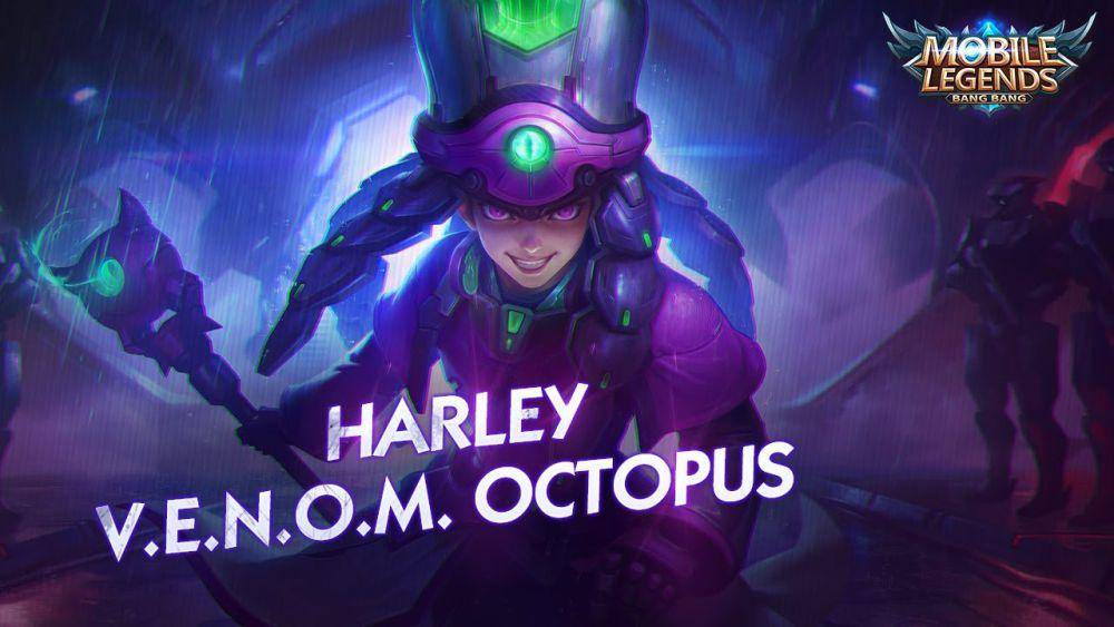 tampilan skin Harley VENOM Octopus (dok. Moonton/Mobile Legends)