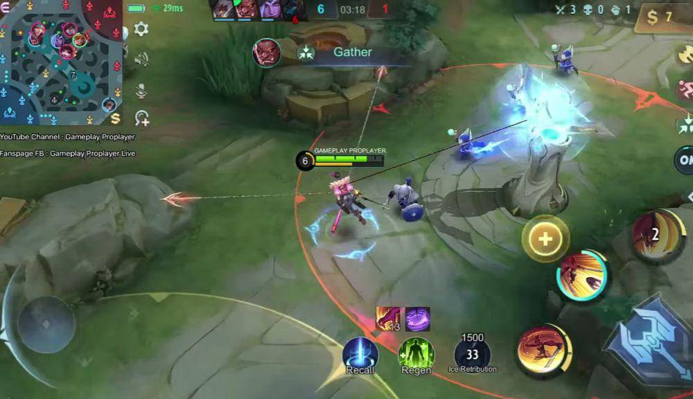 Fanny sedang bermanuver dengan Steel Cable (youtube.com/gameplayproplayer)