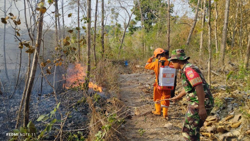 9 Hektare Lahan di Sragen Terbakar akibat Ulah Warga Membakar Sampah