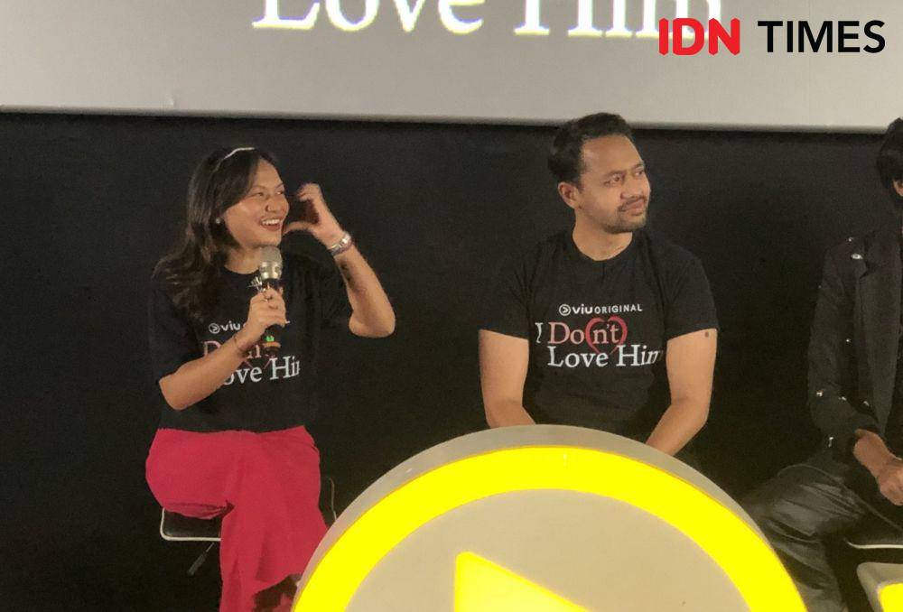 para pemain serial I Don't Love Him di konferensi pers pada Rabu (11/10/2023) (IDN Times/Elizabeth Chiquita)